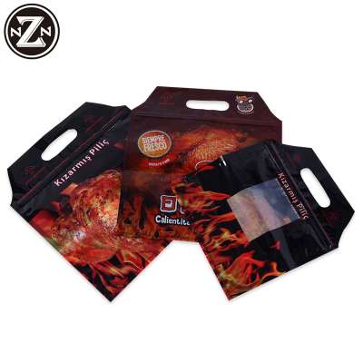 Customized Printed Promotional Heat Sealed Laminated Plastic Roast Chicken Bag(zzfp032)